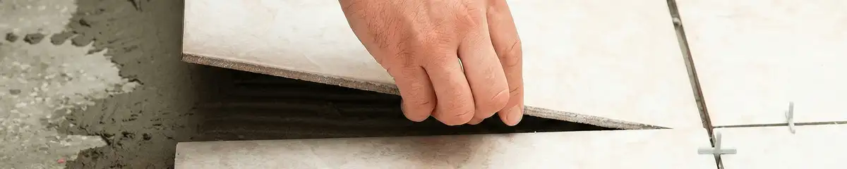 Professional installing ceramic tile floors in Tucson, AZ