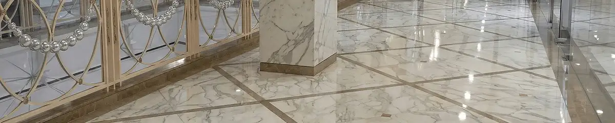 Beautiful marble floor professionally installed in Tucson, AZ
